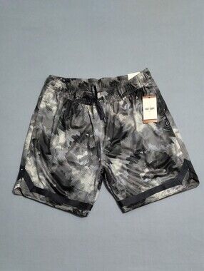 Legend Halfcourt Mens Mesh Basketball Shorts Size Large Gravel Brown 8.5" Inseam